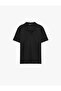 Regular Fit Short Sleeve Pique Fabric Cotton Polo Neck T-Shirt - 3