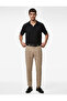 Regular Fit Short Sleeve Pique Fabric Cotton Polo Neck T-Shirt