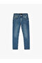Normal Waist Cotton Slim Fit Jean Trousers - Brad Jean - 3