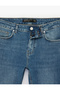 Normal Waist Cotton Slim Fit Jean Trousers - Brad Jean - 6