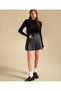 Alizstore Belt Detailed High Waist Pleated Mini - 3