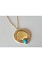 Ayetel Kürsi Prayer Turquoise Stone Steel Necklace - 2