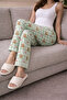 100% Cotton Knitted Elastic Waist Printed Patterned Stylish and Comfortable Women's Pajamas Single Bottom - 6