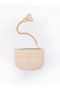 Cream Shk144 Faux Leather, Zippered, Four Compartments, Charm Card Holder