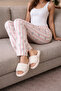 100% Cotton Knitted Elastic Waist Printed Patterned Stylish and Comfortable Women's Tracksuit Pajamas Single Bottom - 6