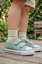 Canvas Shoes for Girls and Boys - Velcro First Step Shoes - 7