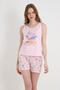 Cotton Printed Women's Strappy Shorts Set