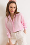 Women's Pink Textured Comfortable Fit Shirt Gml-19001432