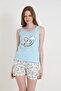 Cotton Printed Women's Strappy Shorts Set