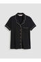 Esvab • Modern & Distinctive Shirt Roba Collar Women's Shorts Pajama Set - 7