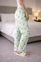 100% Cotton Knitted Elastic Waist Printed Patterned Stylish and Comfortable Women's Tracksuit Pajamas Single Bottom - 4