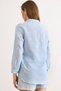 Women's Baby Blue White Embroidery Detailed Muslin Shirt Gml-19001333 - 6