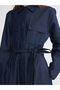 Nevavm Shirt Collar Waist Belted Jean Dress with a Difference - 3