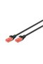 Digitus 1Meter Cat6 Utp Dk-1617-010/Bl Black Patch Cable (Pack of 10)
