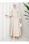 Women's Hijab Double Fabric Buttoned Two-Piece Set - Women's Hijab Set Jacket Skirt - 3
