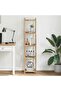 5-Tier Square Bamboo Shelf
