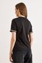 Women's Black Hair Braided Detailed T-Shirt Tsh-19000969 - 6