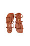 Women's Square Toe Gladiator Tan Stylish Daily Sandals - 2