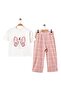 Interlock New Season 2-Piece Set 5Y,6Y,7Y,8Y Girls Red - 3