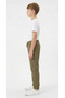 Boys Olive Cargo Joggers Pin stripes with drawstring - 3