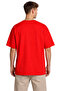 Red Oversize Women's T-Shirt 100% Cotton Happy Printed Loose Basic Summer Comfortable T-Shirt - 2