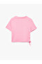 Modal Blend Ruched Detailed Short Sleeve Crew Neck Crop T-Shirt - 2