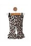 Baby Girl Summer Clothes Leopard Bow Detailed Ruffle Tights 6-9-12-18-24 Months 2-Piece Stylish Bottom and Top Set - 3