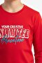 Boy's Crew Neck Long Sleeve Printed T-Shirt 22860 - 4