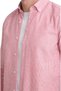 Men's Pomegranate Flower Striped Linen Effect Shirt Long Sleeve Pocketless Wide Fit Summer Stylish - 2