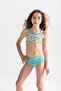 Uv Protection Upf 50+ Sporty Leopard Print Bikini Set - Recycled Fabric - Liana - 3