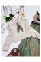 Moda Fularli Shirt Skirt Dual Set [Scarf and Belt Are Included, Large Size] - 2