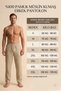 Gray Wide Fit 100% Cotton Muslin Fabric Men's Trousers with Elastic Waist - Hajj Umrah Trousers - 2