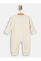 Ribbed Cotton Set with Sleepsuit/Romper, Cap and Bib - 5