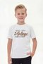 Round Neck Print Detailed Boys' Short Sleeve T-Shirt - 3