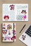 The Amazing Digital Circus 2 Phone Laptop Bullet Journal Adhesive Foil Sticker Pack (21Pcs) - 3