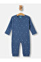 Ribbed Cotton Set with Sleepsuit/Romper, Cap and Bib - 4
