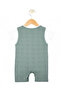 Ribbed Cotton Dungaree with Short Sleeves T-shirt - 2