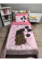 Quilted Balloon Girl 4-Piece Set (100% Cotton 100X200 with Elastic Sheets) Single Bedspread Set - 2