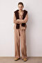 Dusty Rose-Ecru Cotton Thick/Winter Striped Flannel Woven Pajama Set - 2