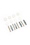 Mirror fixing set with plastic caps - 2