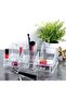 Richards Homewares Cosmetic Storage Organizer, 8 Compartments and 3 Drawers, Clear - 3