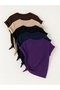 Unisex Brown Beige Black Navy Blue Purple Printed Design Tshirt - 2