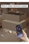 Modern Bedside Nightstand Table with LED Mirror, Sensor Light, Wireless Charging and BT Speaker 50CM - 4