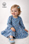 Baby Girl Single Jersey Lycra Dress - Patterned Casual Seasonal Baby Dress