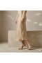 (Erbay) Single Band Platform Women's Heeled Shoes Gold - 6