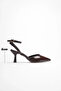 Bitter brown patent leather high heeled shoe tr03ms02e - 5