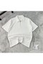 Corded Ottoman Premium Fabric Half Zipper Polo Collar 2-Piece Unisex T-Shirt - 4