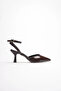 Bitter brown patent leather high heeled shoe tr03ms02e - 2