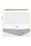 FLEXISPOT EN2 140x70 cm Electric Sit Stand Desk with Cable Management - White Frame and Top - 3