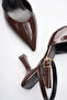 Bitter brown patent leather high heeled shoe tr03ms02e - 4